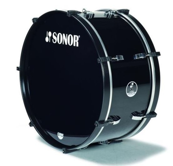 Sonor MC 2614B CB Marching Bass Drum,26"x14" schwarz